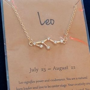 Leo zodiac necklace